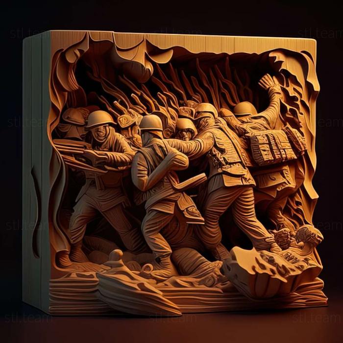3D модель Гра Іграшкові солдатики (STL)